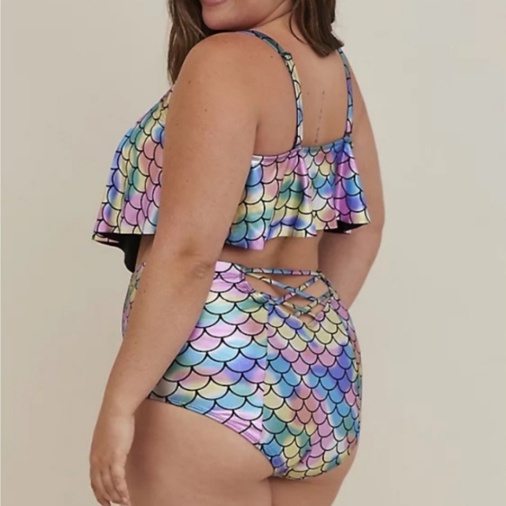 Torrid mermaid 2-piece swimsuit 4x NWT